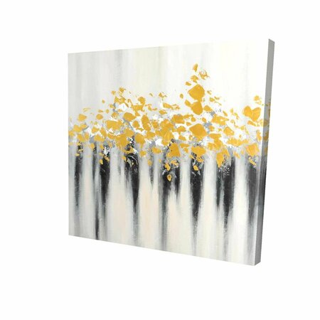 FONDO 16 x 16 in. Small Golden Spots-Print on Canvas FO2788293